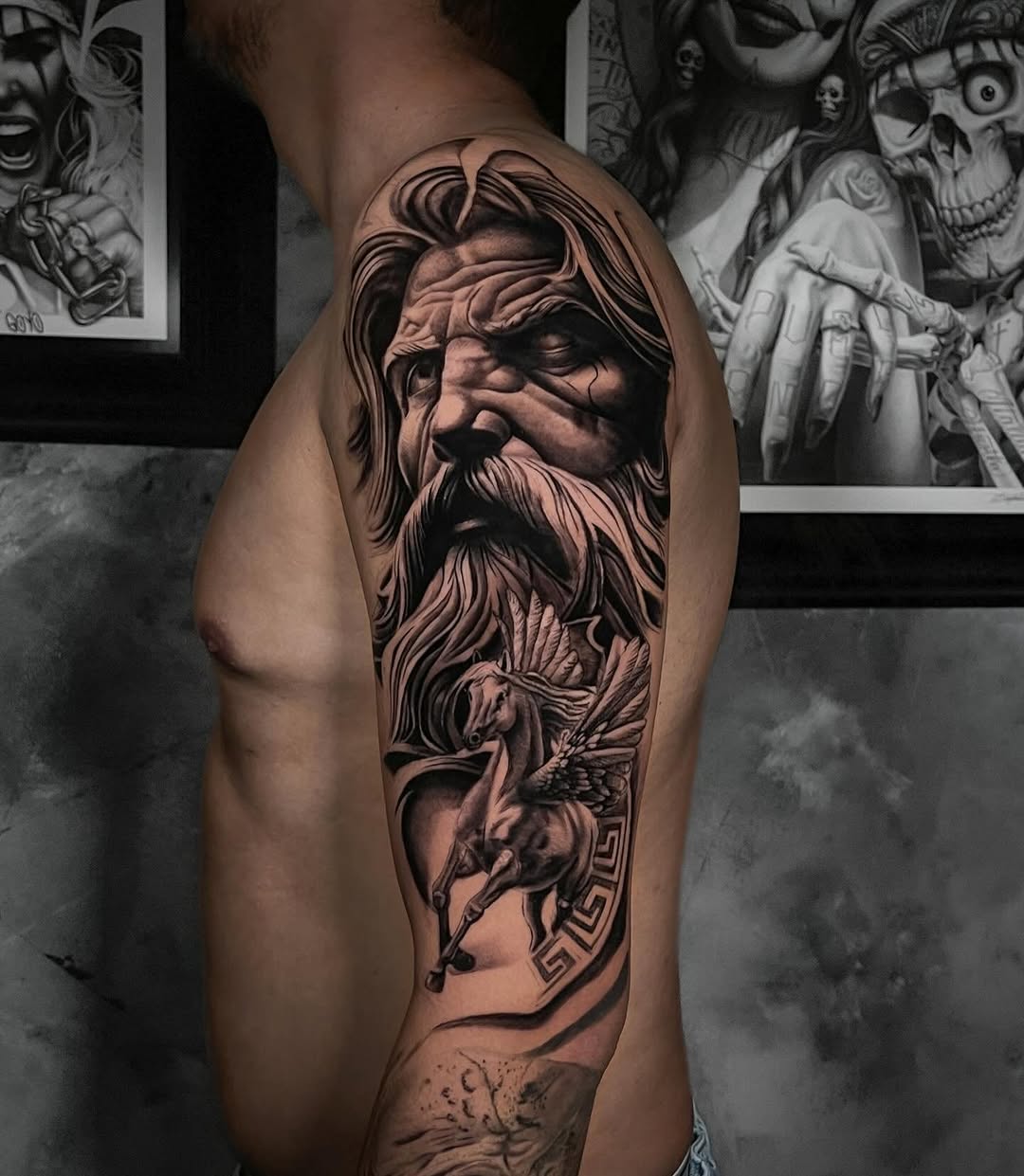 Zeus y Pegaso